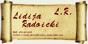 Lidija Radoički vizit kartica